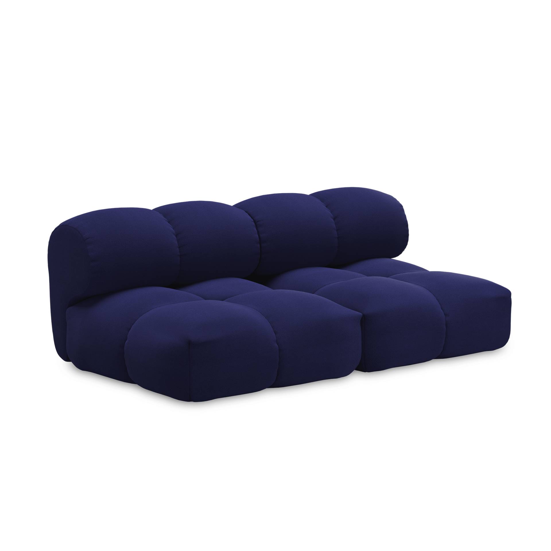 OUT OBJEKTE UNSERER TAGE - Sander 02 2,5-Sitzer Sofa - mitternachtsblau/Stoff Xtreme YS024/BxHxT 190x74x115cm/Innenstruktur MDF von OUT OBJEKTE UNSERER TAGE