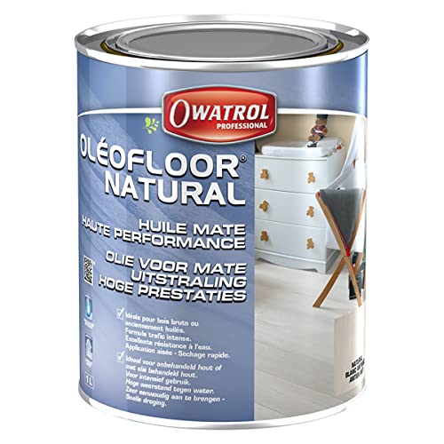 Öl Mate Holz oléofloor ® Natural Owatrol – 1 Liter – farblos nicht avivant von OWATROL