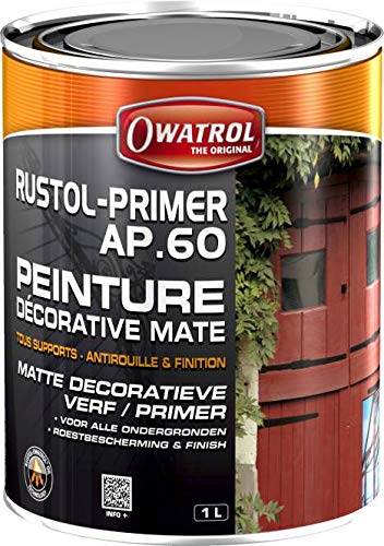 Owatrol AP 60 Primer Rostschutz Grundierung dekorativer Anstrich (0.75 l, grau) von OWATROL