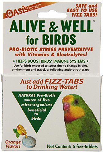 Novalek Alive & Well for Birds Beneficial Pro-Biotics Orange Flavor Vitamins von Oasis