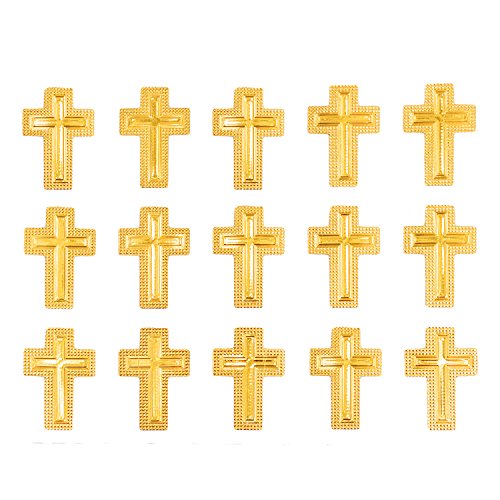 Oblique-Unique® Kreuz Sticker Aufkleber Set Gold Taufe Kommunion Konfirmation Hochzeit Deko von Oblique Unique