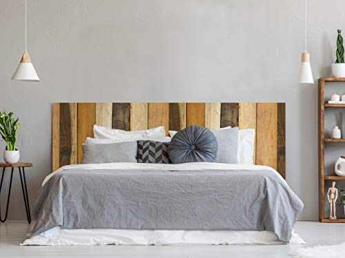 Oedim Kopfteil für Bett, PVC, Antik-Textur, vertikal, Holz, Mehrfarbig, 150 x 60 cm, erhältlich in verschiedenen Größen, leicht, elegant, robust und wirtschaftlich. von Oedim