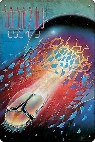 Journey – Escape Poster Metall-Blechschild, 30,5 x 20,3 cm, lustige Männerhöhle, Heimbüro, Bar-Dekoration von Oedrtqi