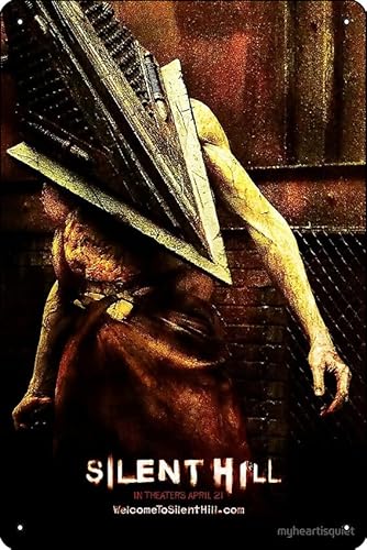 Silent Hill (2006) Pyramidenkopf-Film-Poster, Metall-Blechschild, Wanddekoration, 20,3 x 30,5 cm von Oedrtqi