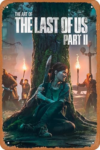 The Last of Us Part 2 Poster Games Metal Tin Sign Wall Art Vintage Man Cave Bar Shop Garage 30,5 x 20,3 cm Home Office Decor Art von Oedrtqi