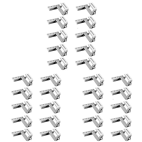 10 Stk. Offgridtec© Edelstahl Dachhaken 3-fach verstellbar Dachziegel Frankfurter Pfanne, 3er Packung von Offgridtec