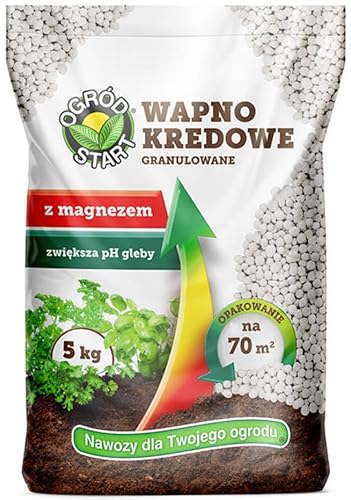 CaCo3 88% Universal Gartenkalk mit Magnesium Bäume Gemüse Früchte Blumen 5KG von Ogród Start