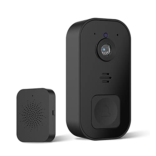 Wireless WiFi Video Doorbell Camera, 720P HD kabellose Smart Video Doorbell with Camera, kabellose Video-Gegensprechanlage, Zwei-Wege-Audio PIR-Bewegungserkennung, Nachtsicht, unterstützt 2,4 GHz WLAN von OhhGo
