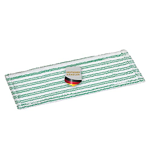 Okaei 1 Stück Wischmopp Bezug (50 cm) - Premium Bodenwischer-Wischbezug aus 100% Microfaser - Bezug Optimal zur Gründlichen Reinigung von Glatten & Leicht Unebenen Böden - Mikrofaser Moppbezug Grün von Okaei