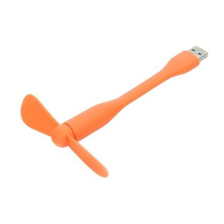 Omega Tragbarer Mini USB Ventilator Flexibel - Orange von Omega