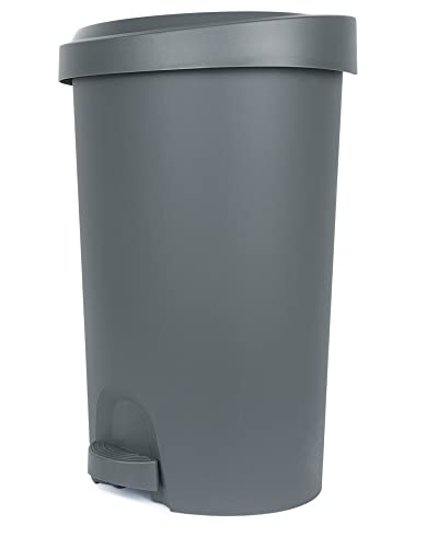 Ondis24 Mülleimer Treteimer Abfalleimer Abfallbehälter mit Pedal Kunststoff 45L grau von Ondis24