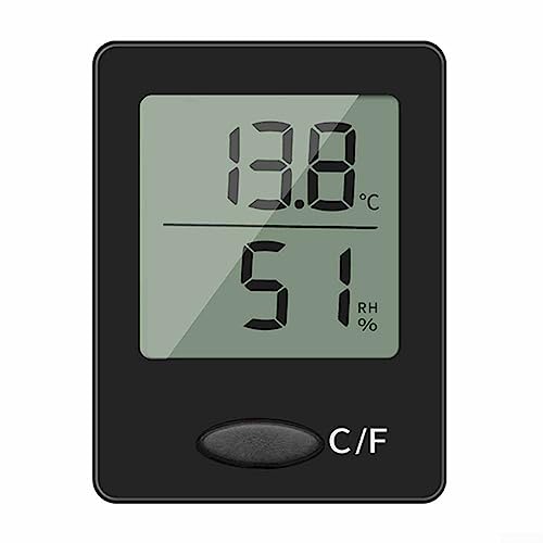 Oniissy Thermometer Hygrometer Thermo-hygrometer Digital Temperaturmesser Raumklima LCD Raumthermometer Hygrometer,für Zimmer, Reptilien, Pflanzen, Weinkeller von Oniissy