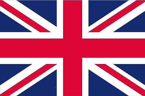 Ontrada Blechschild 12x18cm gewölbt Union Jack Flag United Kingdom Schild von Ontrada