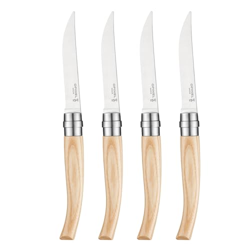 Estuche de 4 cuchillos de mesa FRESNO (hoja pulida) von Opinel