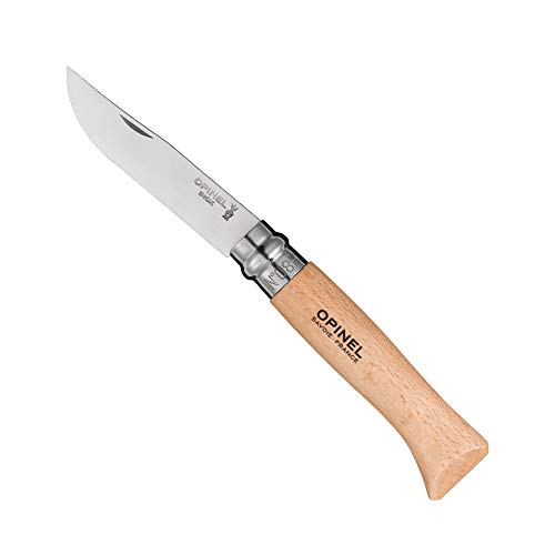 Opinel Inox Messer Erwachsene Blister 2540809 N° 08, Natur von Opinel