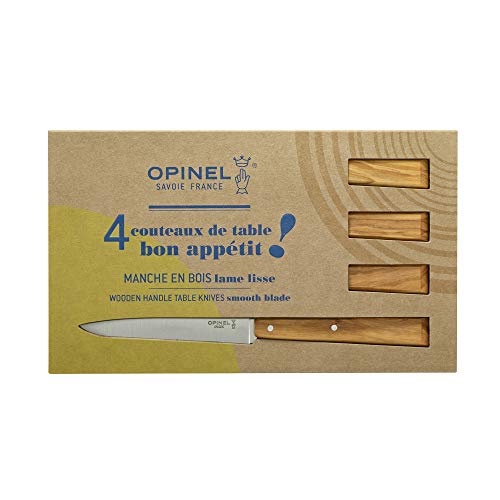Opinel Messersatz Esprit Sud, Olivenholz Tafelmesser, Mehrfarbig, 0.5 cm von Opinel