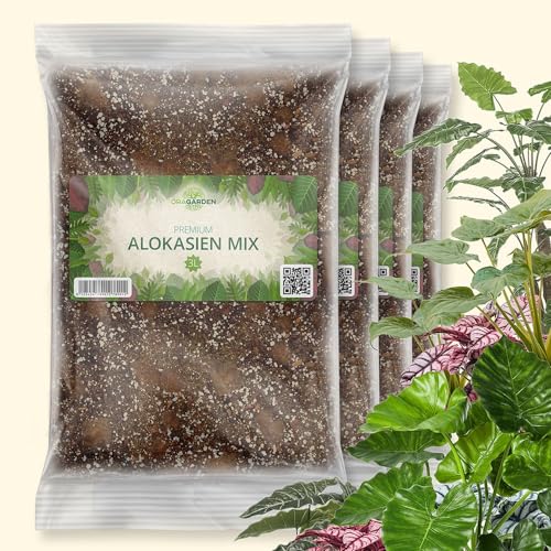 OraGarden Alokasien Alocasia Erde für Zimmerpflanzen - Premium Qualität (12L) von OraGarden
