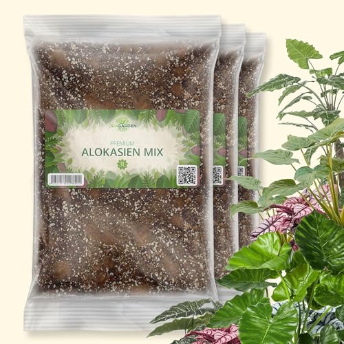 OraGarden Alokasien Alocasia Erde für Zimmerpflanzen - Premium Qualität (9L) von OraGarden