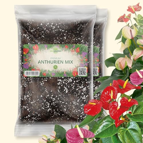 OraGarden Anthurien Erde Blumenerde für Anthurium Premium Qualität (6L) von OraGarden