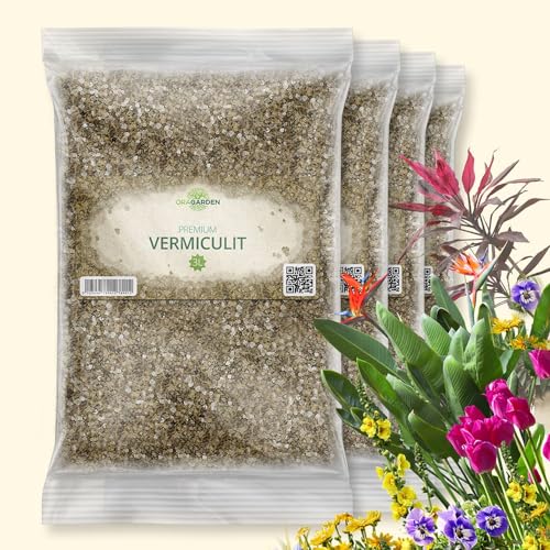 OraGarden Premium Vermiculit für Aussaat Gartenbau Kübelpflanzen Körnung: 0-5 mm (12L) von OraGarden
