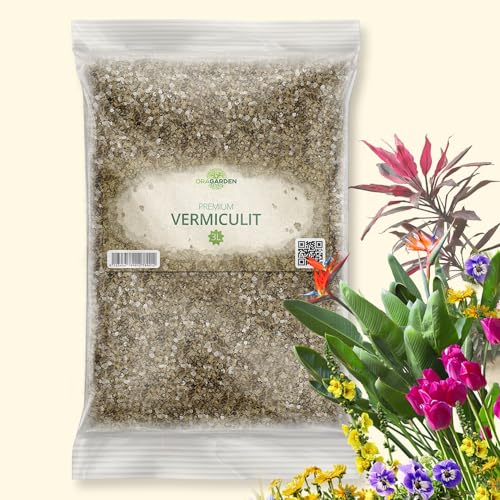 OraGarden Premium Vermiculit für Aussaat Gartenbau Kübelpflanzen Körnung: 0-5 mm (3L) von OraGarden