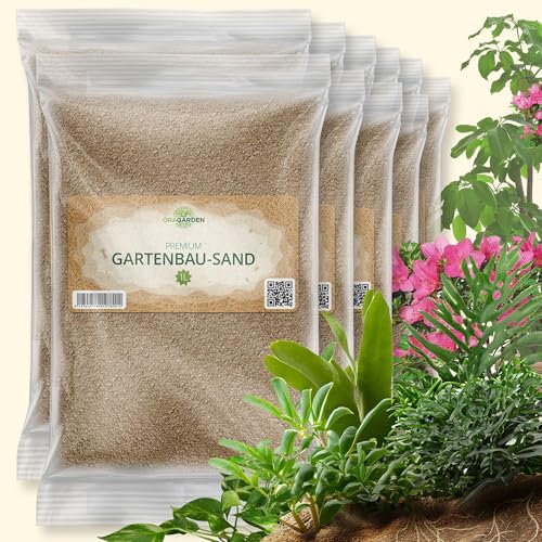 OraGarden Rasensand Garten Sand für Gärten, Landschaftsgestaltungen feinkörniger (10L) von OraGarden