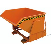 Eichinger® Kippbehälter mit geschützten Abrollkufen, 1000 kg, 600 Liter, reinorange von Jungheinrich PROFISHOP