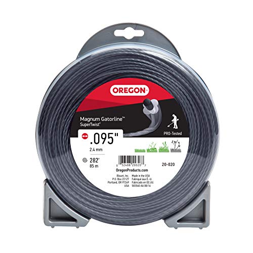 Oregon 20-020 Magnum Gatorline Supertwist Trimmerschnur 0,095 Zoll x 7,8 m, Schwarz von Oregon