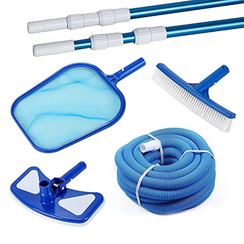 ok-living Pool Reinigungsset, Blau, 5er Set von Oskar-Store