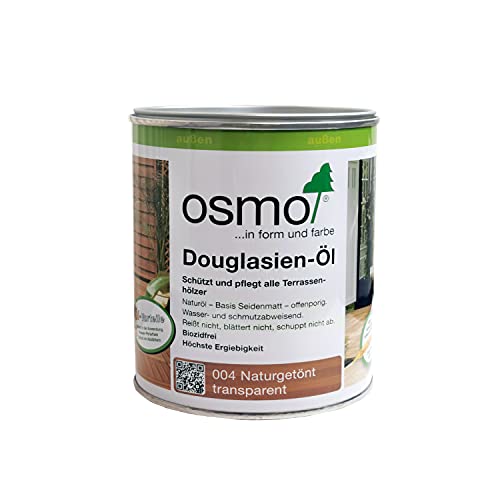 OSMO Douglasien-Öl 004 Naturgetönt transparent 0,75 l - 2,5 l Terrassenöl (2,5 L) von Osmo Holz und Color GmbH&Co.KG