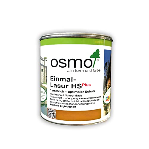 Osmo Einmal-lasur HS Plus auf Natur-Öl Basis transparent 0,75 L Dose (Rotzeder 9235) von Osmo Holz und Color GmbH&Co.KG