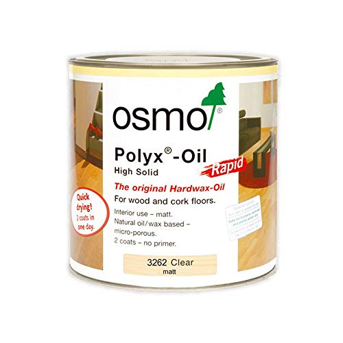 OSMO 3262C Polyx Hartwachsöl Rapid, farblos, matt, 0,75 Liter von OSMO