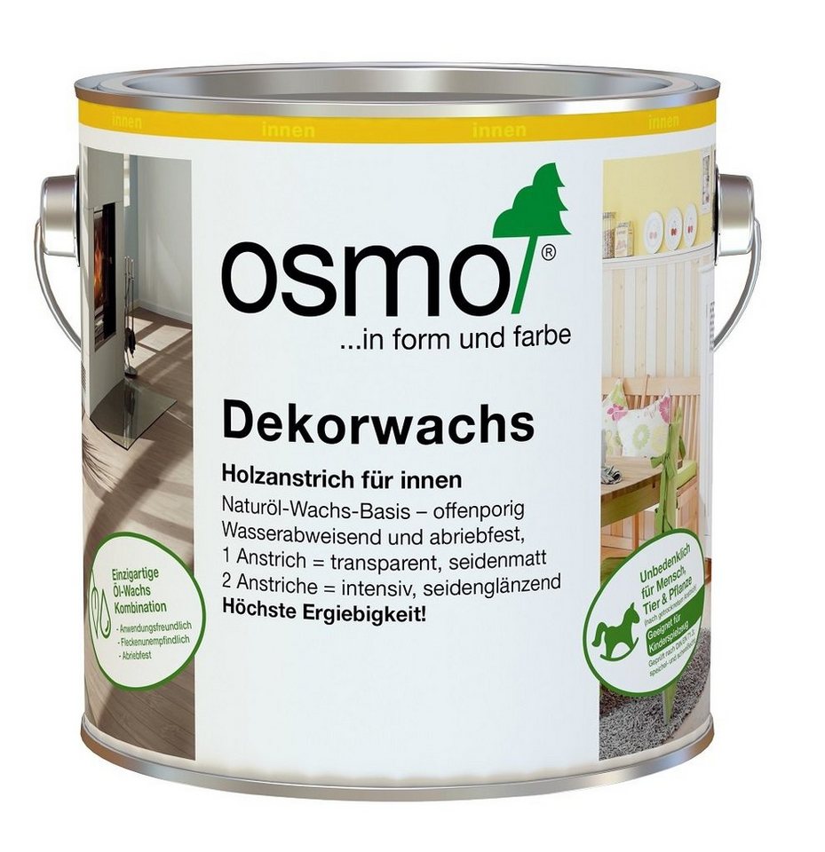 Osmo Hartwachsöl OSMO 3111 Dekorwachs Weiß 375ml von Osmo