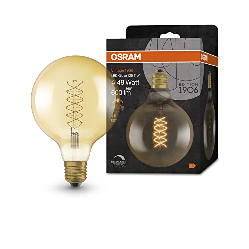 Osram 4058075761650 Dimmbare LED-Lampen, Vintage-Edition, Gold, 37W-Ersatz von Osram