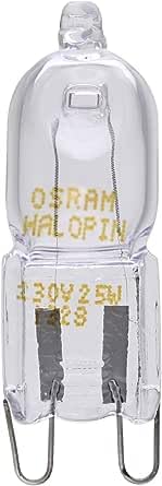 Osram Halopin 66725 Backofenlampe 25 Watt G9 klar 230 Volt | OVEN-Lampe über 200 Grad einsetzbar | warmweiß von Osram