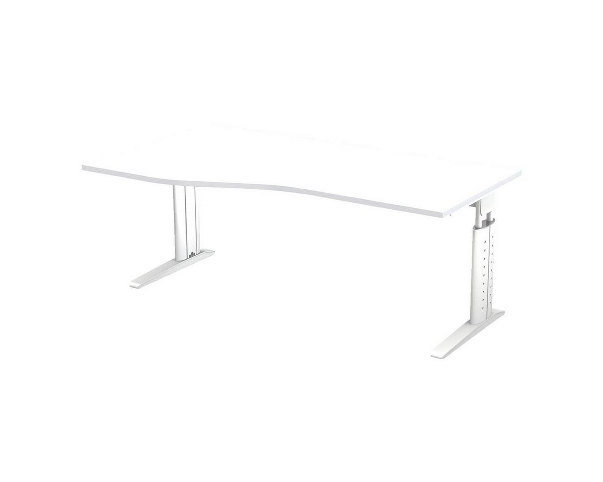 Otto Office Premium Schreibtisch Otto Office Line III, Freiform, höhenverstellbar 68-86 cm, C-Fuß von Otto Office Premium