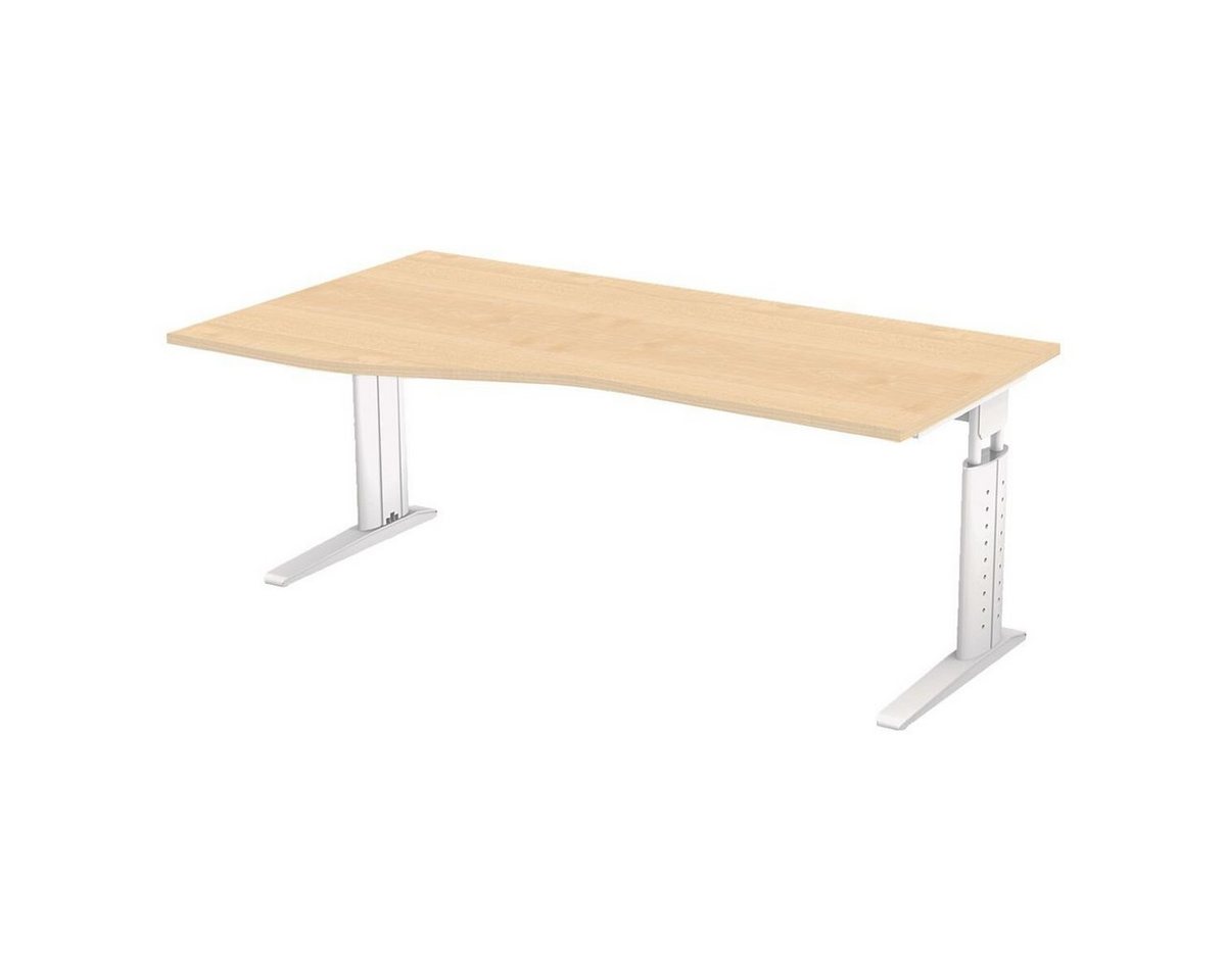 Otto Office Premium Schreibtisch Otto Office Line III, Freiform, höhenverstellbar 68-86 cm, C-Fuß von Otto Office Premium