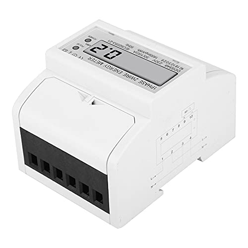 DDS548 Watt Betriebsstundenzähler LCD-Anzeige Einphasig 230VAC Stromzähler + 2 * Bedienungsanleitung von Oumefar