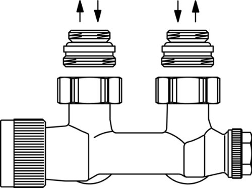 Oventrop Anschlussarmatur Multiblock T von Oventrop