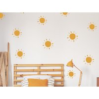 Bunte Sonne Aufkleber, Kinderzimmer Wanddekor, Dekor von OwenWallArt