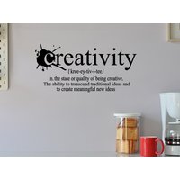 Kreativität Zitate Wandtattoa, Büro Wandtatto, Inspirierende Wandtatto von OwenWallArt