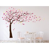Wandtattoo Kirschblüten Baum, Kirschblütenbaum, Baum Dekor, Rosa Blumen Kinderzimmer Wandtattoo, Wanddeko von OwenWallArt