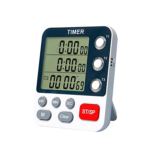 Digitaler Dreikanal küchentimer Timer küchentimer LCD Timer tragbarer digitaler dreikanal Timer für das Kochen von Ownant
