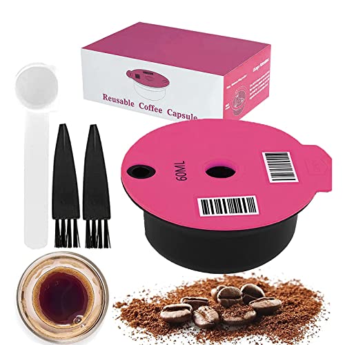 Kaffeefilter Tassimo Kapseln Wiederverwendbar Kaffeekapsel Nachfüllbar Kaffeepads (60ml, Rosa) von Ownant