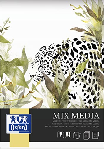 Mix Block Media Oxford A4, 25 Blatt, 225g, verkürzt von Oxford