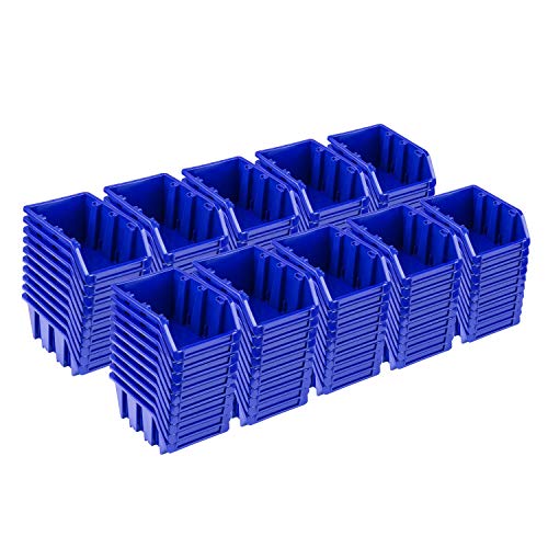 100x Stapelboxen – 70x100x155 mm - NP6 Blau Farbe – Lagerboxen Sichtlagerkästen Stapelbehälter Sortierbox von PAFEN