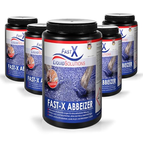 FAST X Premium Abbeizer 5 Liter – Perfekt für Holzaufbereitung, Entfernt Acrylat-, Alkydharz- & Urethanlacke, Einfache & Zeitsparende Anwendung von PAINTSYSTEMS REFINISH COLOURS