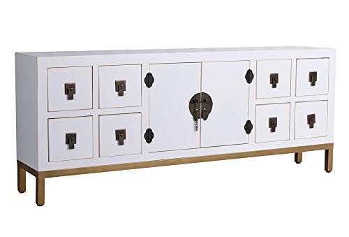 Lowboard chinesischer Hochzeitsschrank Weiss Sideboard Fernsehschrank 130 cm mya030 Palazzo Exklusiv von PALAZZO INT