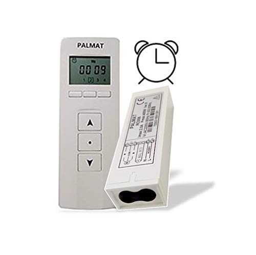 PALMAT Funkempfängers für Rollladenmotoren und 4 Funkhandsender mit Timerfunktion (1 Einheit) von PALMAT