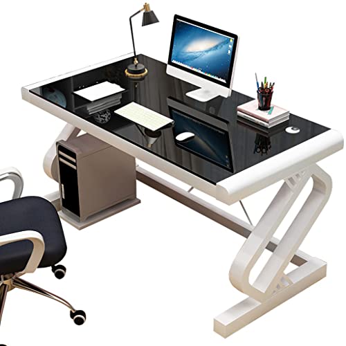 PANAZU Computertisch, Desktop-Gaming-Schreibtisch, Arbeitstisch für Zuhause, Schlafzimmer, Büroschreibtisch, minimalistischer Studentenschreibtisch von PANAZU
